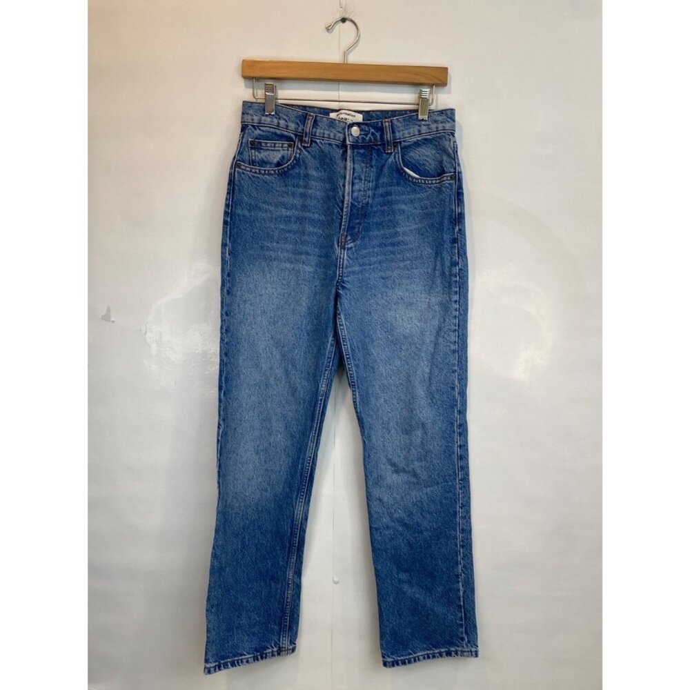 Reformation High Rise Straight Leg Jean Size 27 Cotton Tencel Colorado Wash